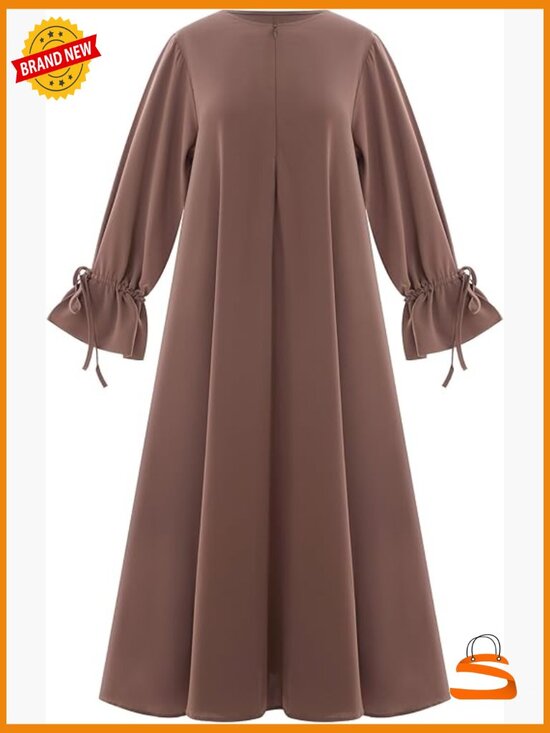 Dresses & Skirts - Muslim Abaya Long Sleeve Prayer Dress Arabic Kaftan Islamic